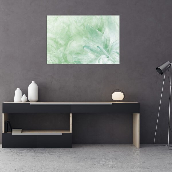 Tablou - Floare verde (90x60 cm)