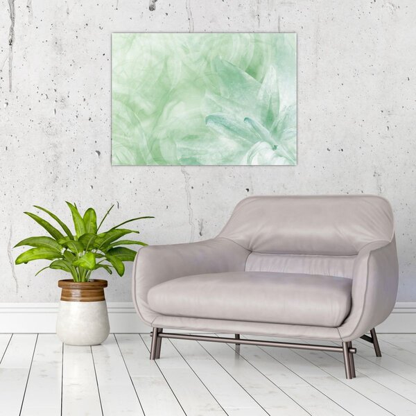 Tablou - Floare verde (70x50 cm)