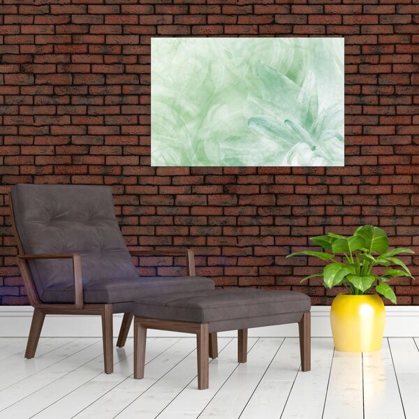 Tablou - Floare verde (90x60 cm)