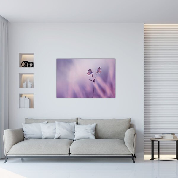 Tablou - Fluturi mov (90x60 cm)