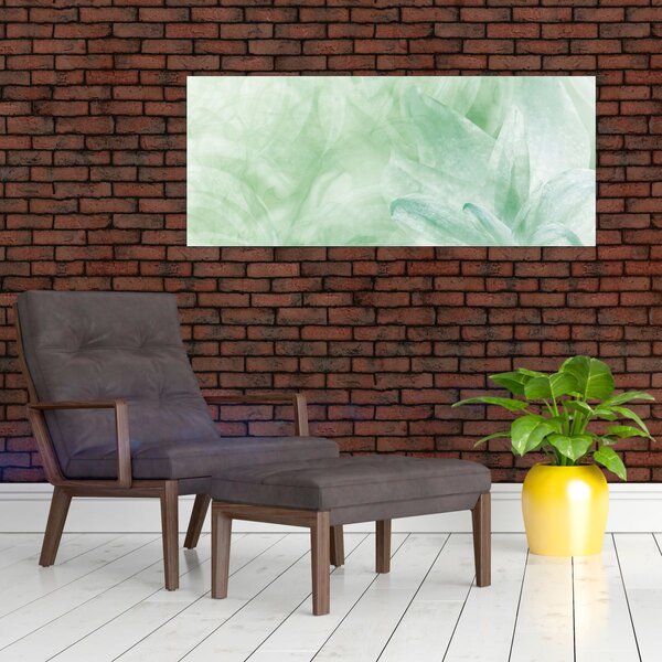 Tablou - Floare verde (120x50 cm)