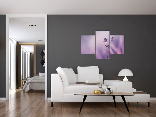 Tablou - Fluturi mov (90x60 cm)