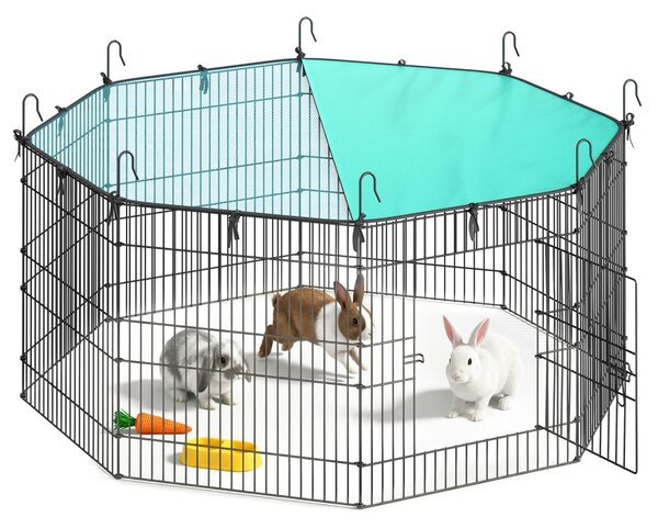 Tarc pentru animale de companie Songmics, Damion, Negru, 138x138x60 cm