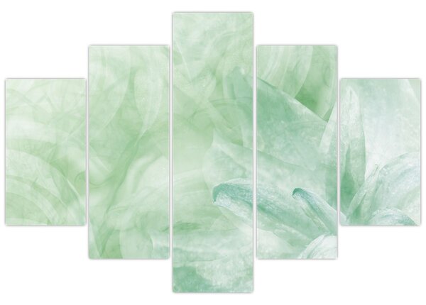 Tablou - Floare verde (150x105 cm)