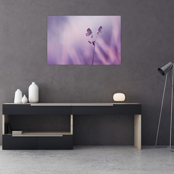 Tablou - Fluturi mov (90x60 cm)