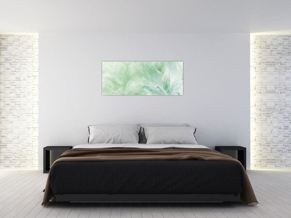Tablou - Floare verde (120x50 cm)
