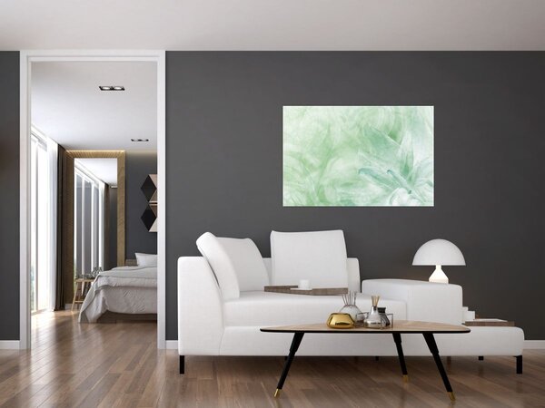 Tablou - Floare verde (90x60 cm)