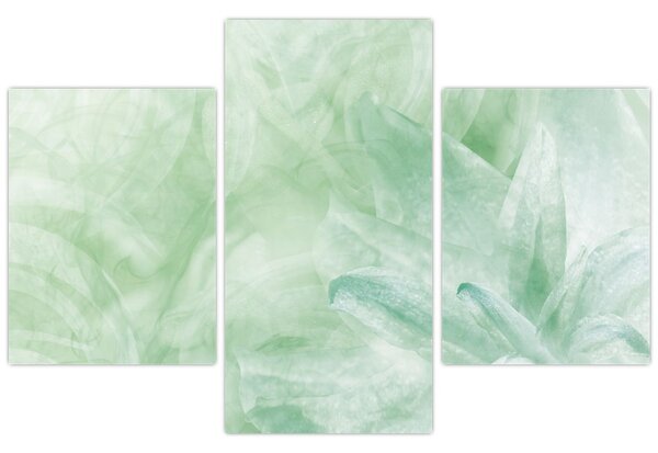 Tablou - Floare verde (90x60 cm)