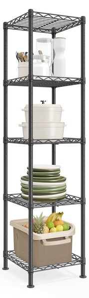 Raft depozitare Songmics, Dalten, Negru, 30x30x121 cm