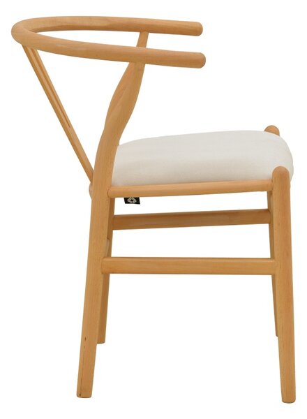 Scaun Wishbone, Bej, 51x58x73 cm