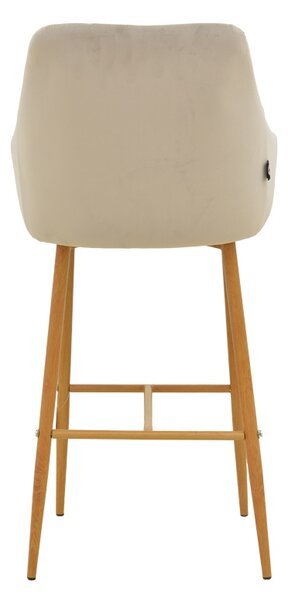 Scaun de bar Patrin, Bej, 49x48x98 cm