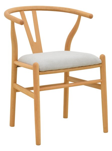 Scaun Wishbone, Gri, 51x58x73 cm