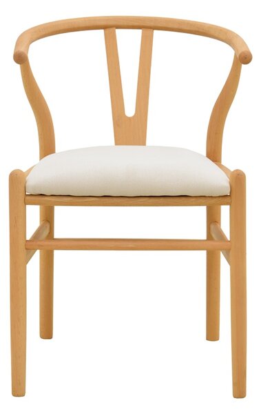 Scaun Wishbone, Bej, 51x58x73 cm