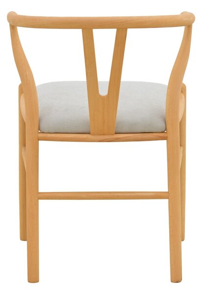 Scaun Wishbone, Gri, 51x58x73 cm