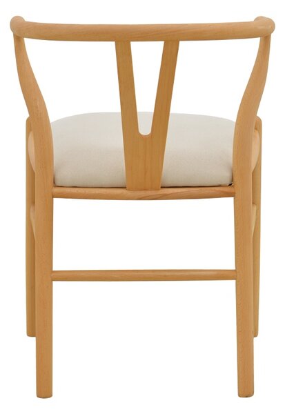 Scaun Wishbone, Bej, 51x58x73 cm