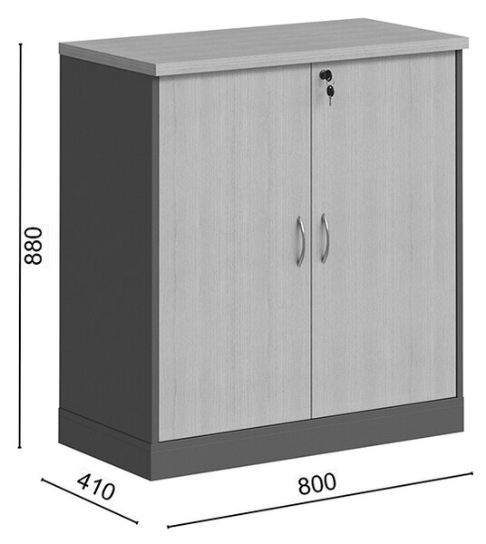Comoda joasa Fesialo, Antracit, 80x41x80 cm