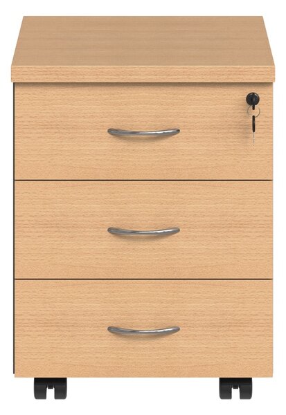 Comoda cu sertare pe roti Fesialo, Antracit, 39x47x52.5 cm