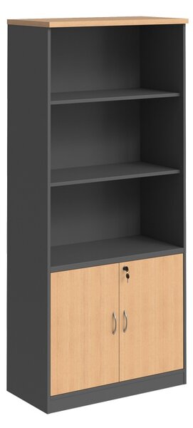 Biblioteca Fesialo, Antracit, 80x40x180 cm