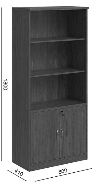 Biblioteca Fesialo, Nuc, 80x40x180 cm