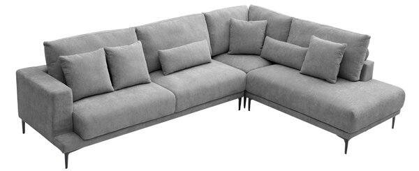 Coltar stanga Maliva, Gri, 280x210x100 cm