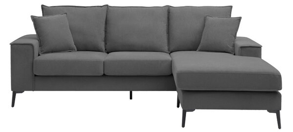 Canapea reversibila Ravelma, Antracit, 241x168x87 cm