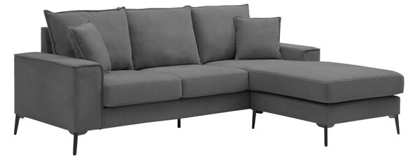 Canapea reversibila Ravelma, Antracit, 241x168x87 cm