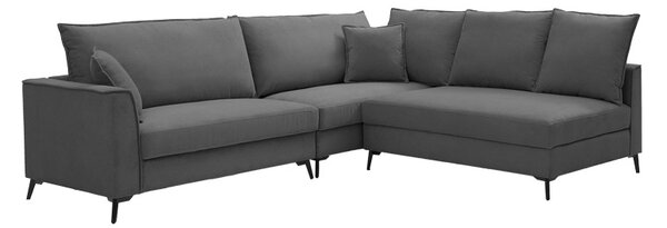 Canapea reversibila Almy, Antracit, 271x219x91 cm