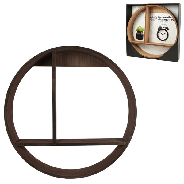 Polita decorativa de perete ACCENTS 37 cm - mai multe culori Culoare: Maro inchis