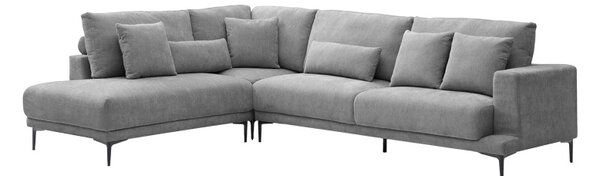 Coltar dreapta Maliva, Gri, 280x210x100 cm