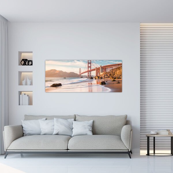 Tablou - Golden Gate Bridge (120x50 cm)