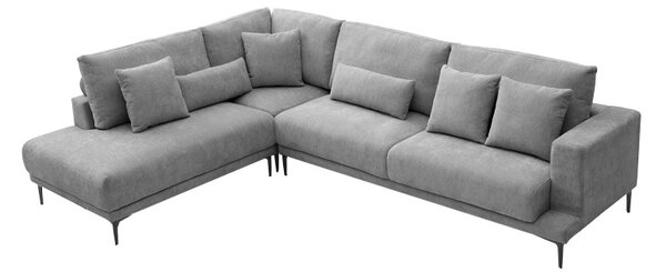 Coltar dreapta Maliva, Gri, 280x210x100 cm