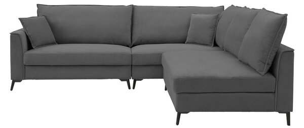 Canapea reversibila Almy, Antracit, 271x219x91 cm