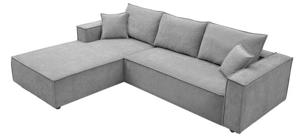 Coltar dreapta Maden, Gri, 279x203x90 cm