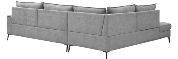 Coltar stanga Zenqua, Gri, 291x233x90 cm