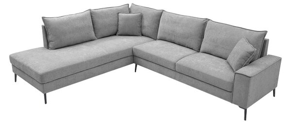 Coltar dreapta Zenqua, Gri, 291x233x90 cm