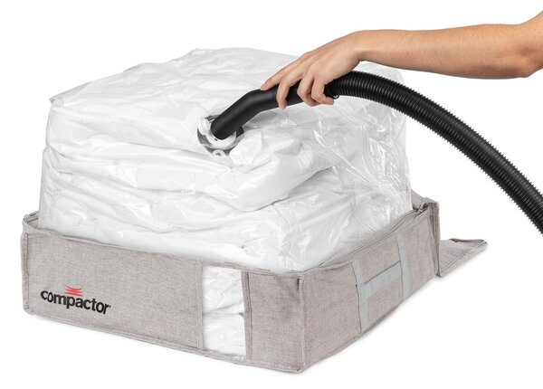 Cutie de depozitare cu vacuum Compactor Oxford, 145 l, gri