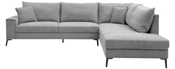 Coltar stanga Zenqua, Gri, 291x233x90 cm