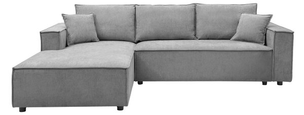 Coltar dreapta Maden, Gri, 279x203x90 cm