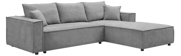 Coltar stanga Maden, Gri, 279x203x90 cm