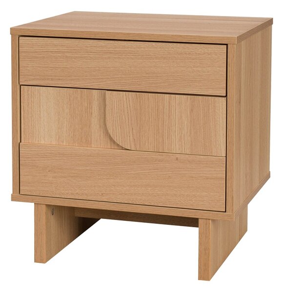 Masuta laterala Jenfia, Natural, 48x39x50.5 cm