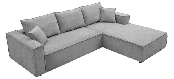 Coltar stanga Maden, Gri, 279x203x90 cm