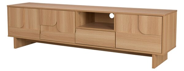 Comoda TV Jenfia, Natural, 180x39x45.5 cm