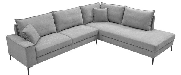 Coltar stanga Zenqua, Gri, 291x233x90 cm