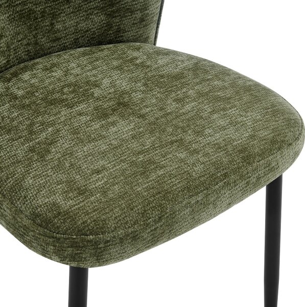 Scaun Mercy, Verde inchis, 57x60.5x79 cm