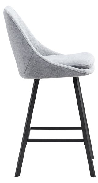 Scaun de bar Initiate, Gri, 48x56x98 cm