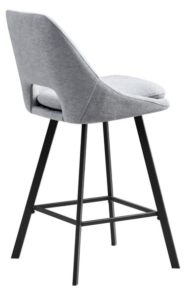 Scaun de bar Initiate, Gri, 48x56x98 cm