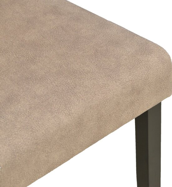 Scaun Zeben, Bej/Negru, 43.5x55.5x93.5 cm