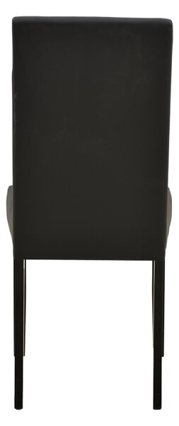 Scaun Zeben, Negru, 43.5x55.5x93.5 cm