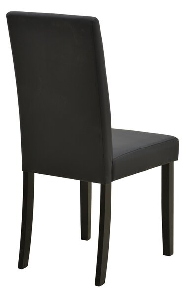 Scaun Zeben, Negru, 43.5x55.5x93.5 cm
