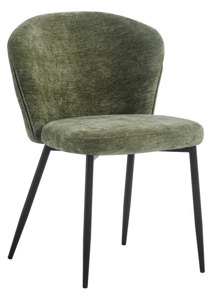 Scaun Mercy, Verde inchis, 57x60.5x79 cm